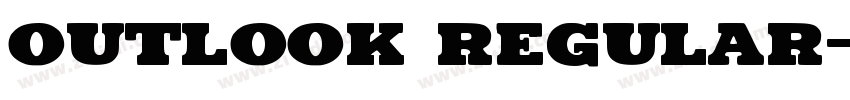 Outlook Regular字体转换